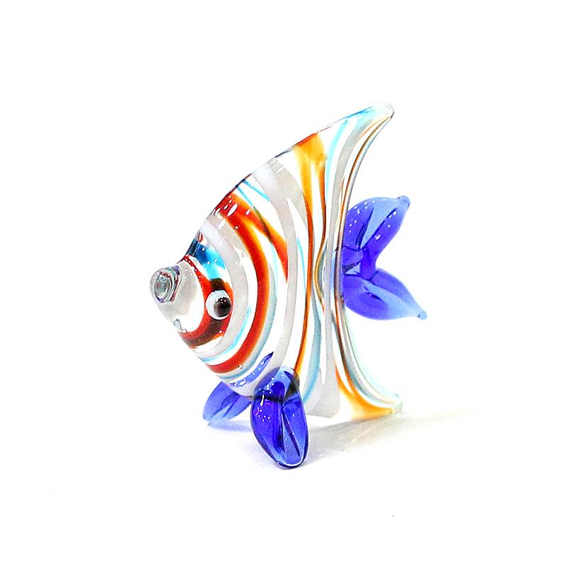 Mini Ocean Fish Figurine Cute Glass Sea Fish Ornaments for Diy Home Desktop Fairy Garden Micro Landscape Aquarium Decor Supplies