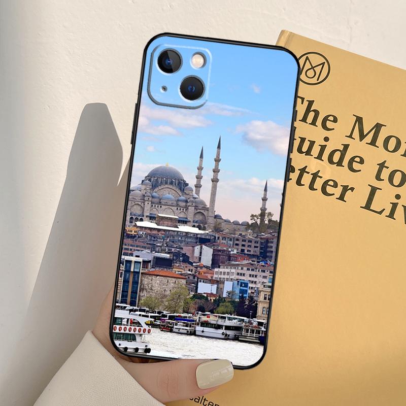Turkey Istanbul Scenery Building Case For iPhone 16 15 14 Pro Max Plus 13 12 Mini 11 Pro Max Back Cover
