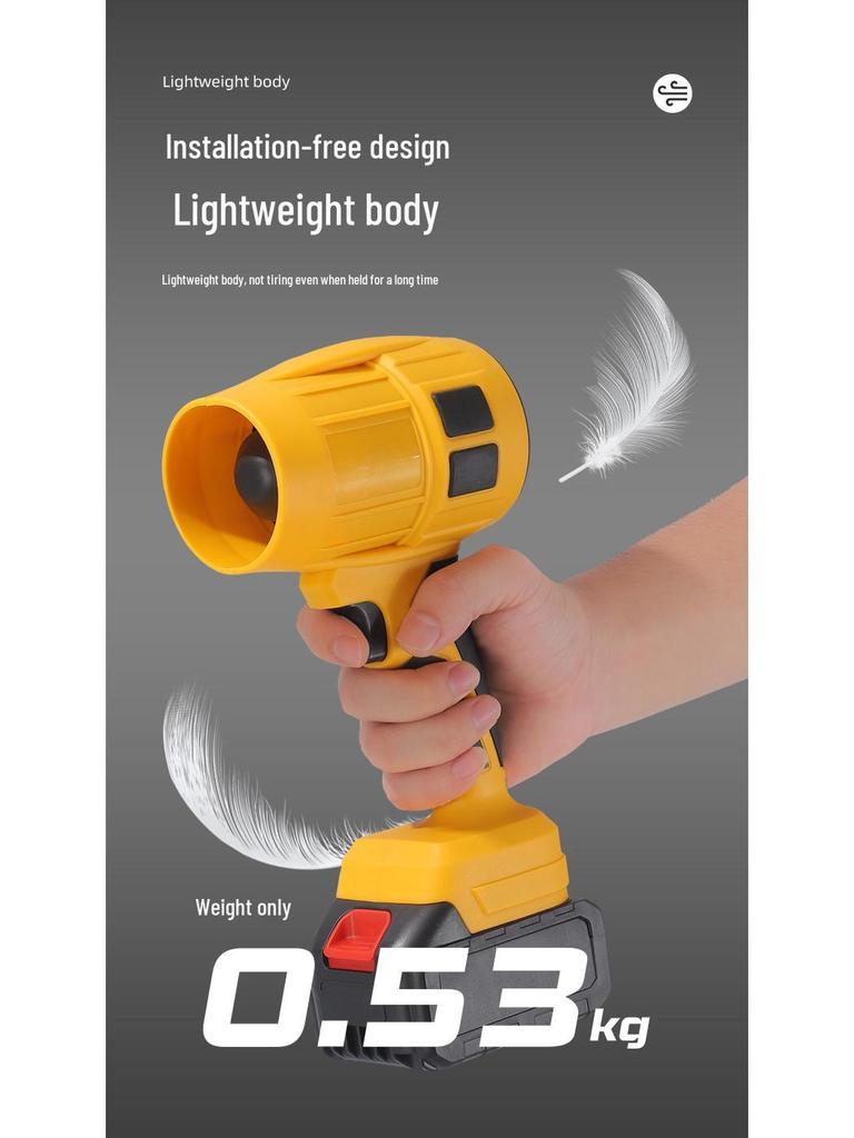 High-Power Portable Lithium Hair & Dust Blower Fan