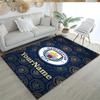 Manchester City Personalized Name Area Rug Design for Hallway Kitchen Playrooms Entryway Anti-slip Rug Office home decor