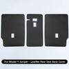 Rear Seat Back Cover For Tesla Model Y Juniper / Launch Leather Backrest Protector All Weather Split Cargo Liner Anti-dirty Pads
