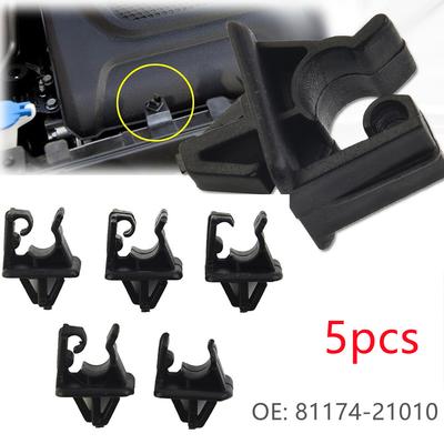 Clipes de Capô Plástico Suporte de Haste de Suporte 5pcs Grampo Braçadeira