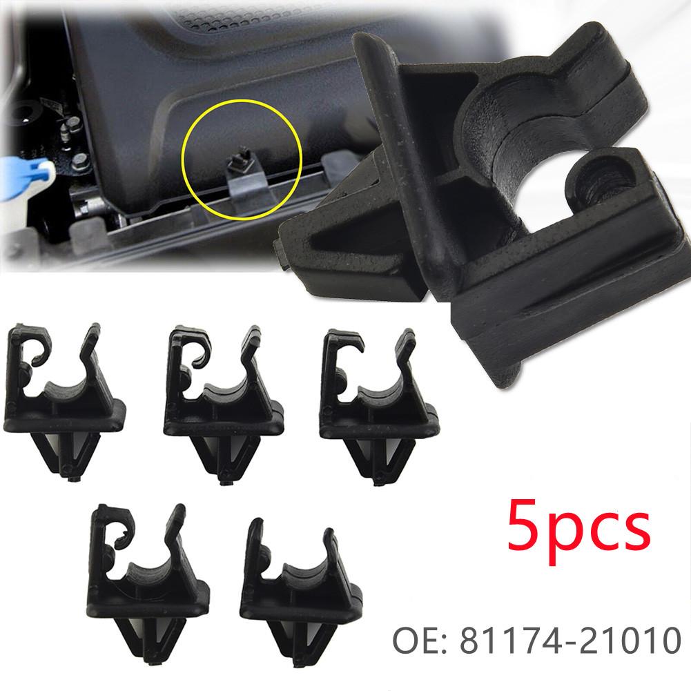 Hood Bonnet Clips Plastic Prop Stay Rod Support 5pcs Clip Clamp