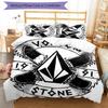 3pcs V-VOLCOM LOGO3 pattern bedding set duvet cover set includes duvet cover &pillowcases, perfect all season bedroom decoration & gift