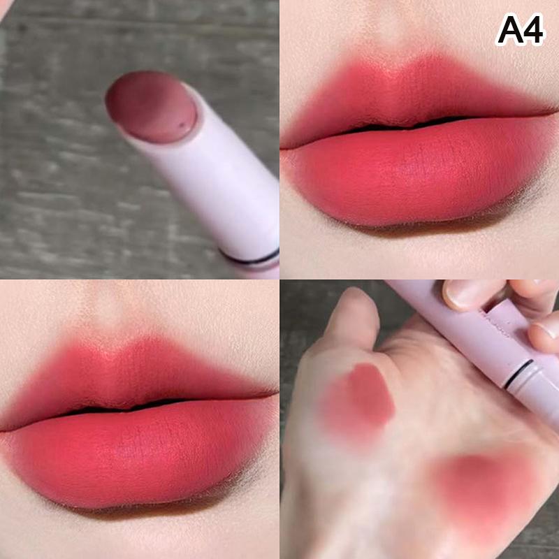 Herorange Labial Mate Labial Rojo Mate Sexy Cosmético Brillo de Labios Impermeable Taza Antiadherente Lápiz Labial Nude Maquillaje Coreano