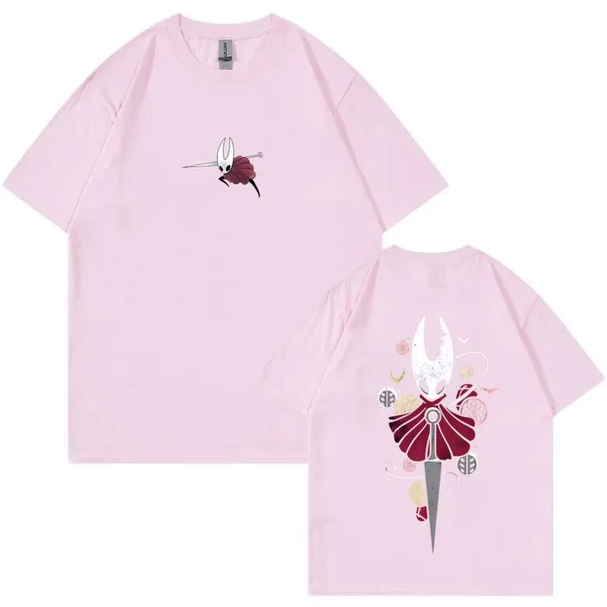 Game Hollow Knight Double Sided Print T Shirts Unisex Unisex Fashion Casual Streetwear Summer New High Quality Cotton Tshirt