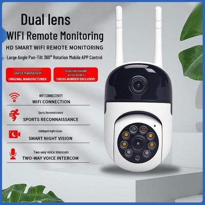 5G Dual-Lens HD WiFi Camera with Dual-Eye Linkage for Indoor/Outdoor Wireless Monitoring