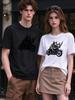 Unisex T Shirt Cool Rhino Riding Motorcycle Casual Summer Top
