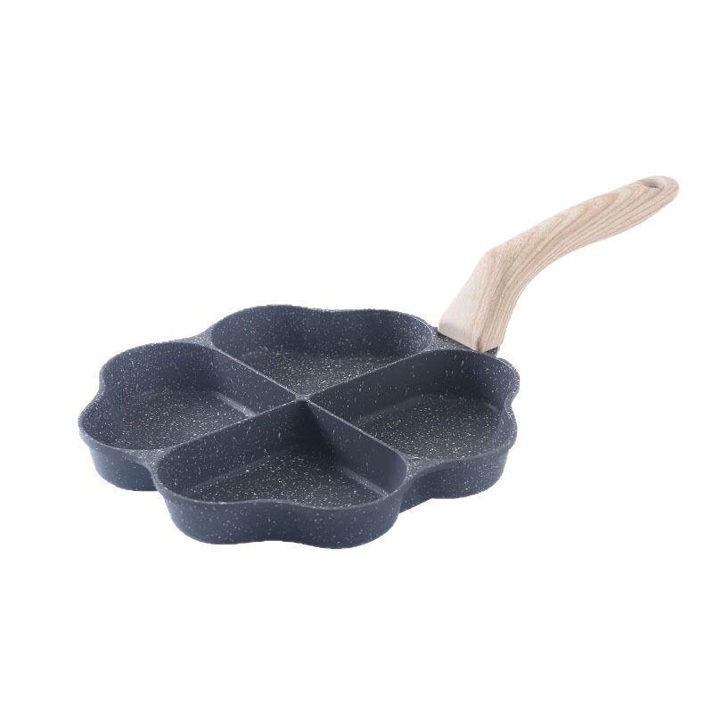 Wutuo Creative 4-Hole Heart & Clover Egg Frying Pan