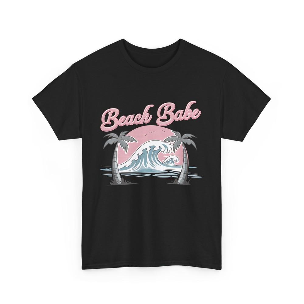 Beach Vibes T-Shirt | Summer Ocean Waves Tee | Retro Beach babe Shirt