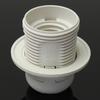 E27 E14 Lamp Bulb Holder Edison Screw Cap Socket 250V 4A/2A White/Black Half/Full Tooth Screw Led Bulb Light Base 1PCS