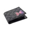 Coach [Customized Bag] 3 IN 1 Wallet MAY All the Way Gothic Oracle Leather Wallet Men's Black Colorful Butterfly