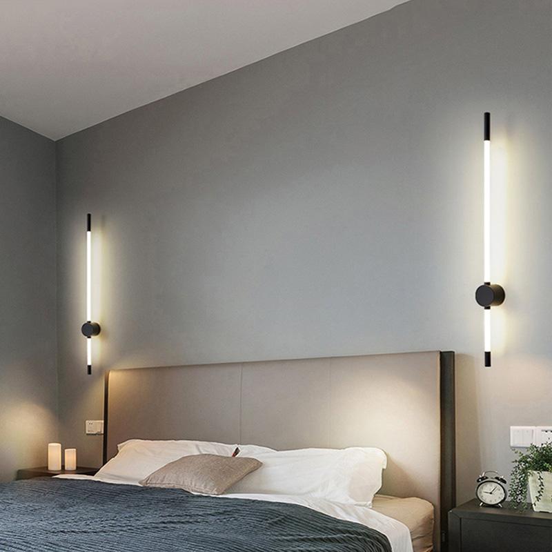 Simple and long Led wall lamp Nordic luxury home decoration wall lamp bedroom lighting stairs corridor indoor bathroom wall lamp