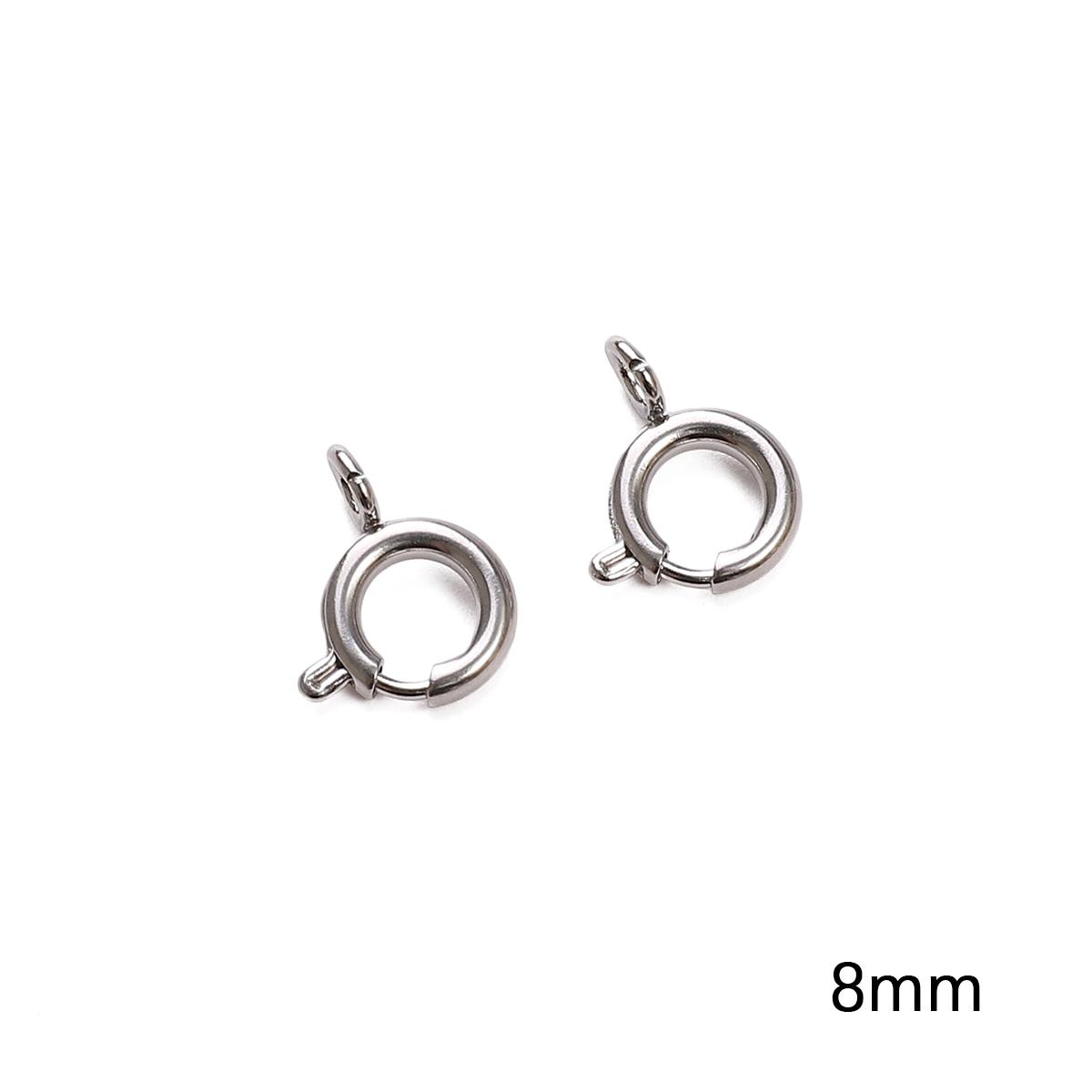 

Застежки Крючки Булавка Кольцо-лобстер для браслета Ожерелье Соединители DIY Изготовление ювелирных изделий Фурнитура Принадлежности B-8mm 1pc