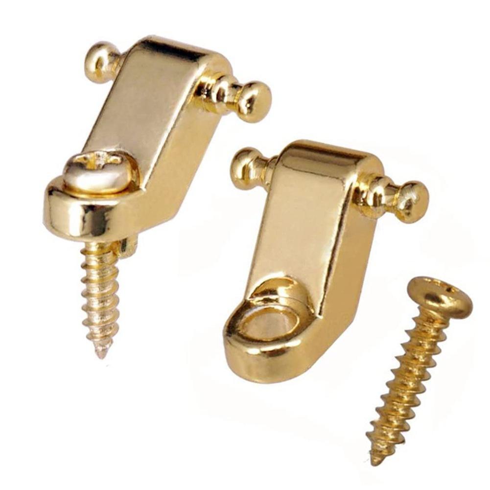 2 Electric Guitar Clasp String Holder for Fenders Strat Tele ST TL Silver/Gold