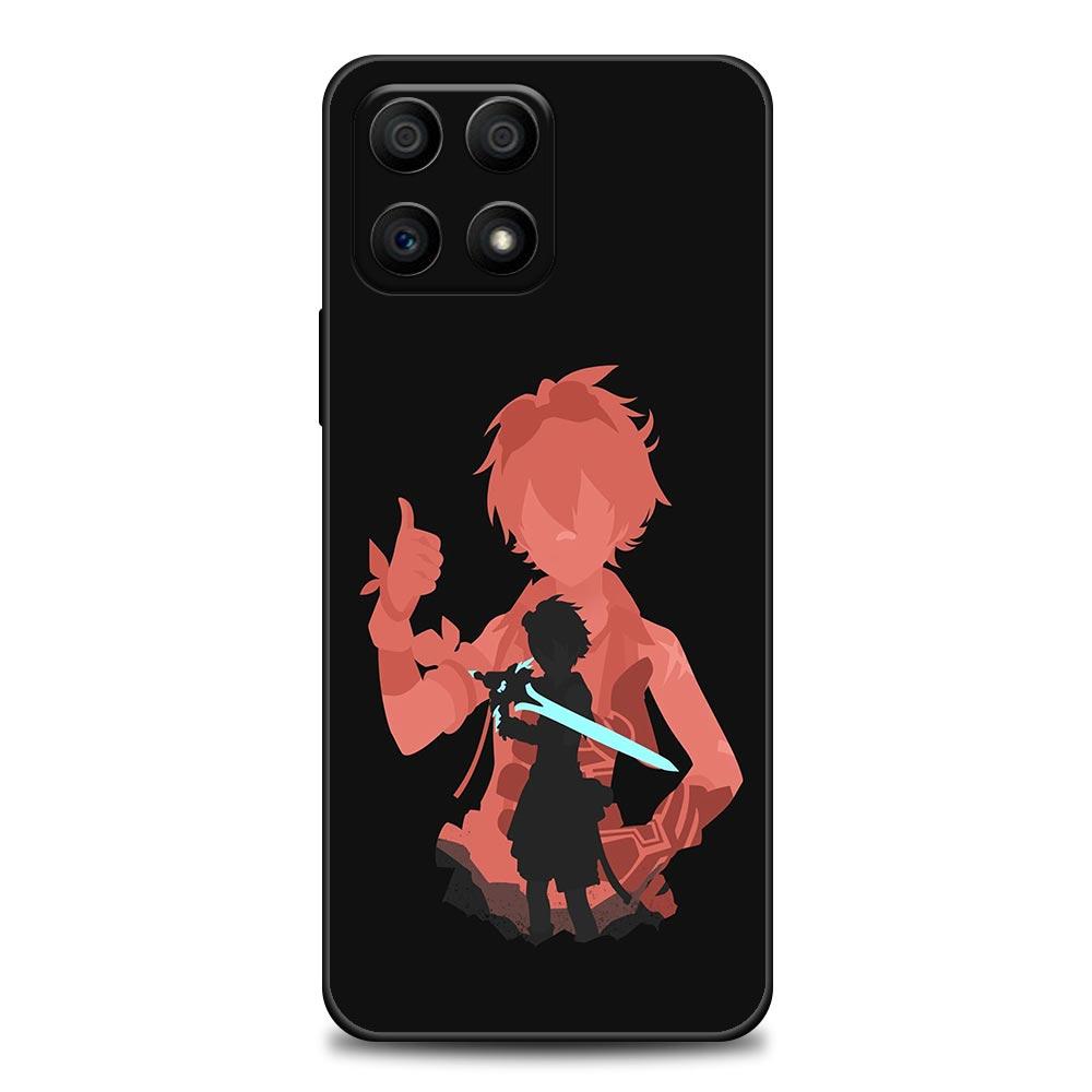 Genshin Impact Anime Spiel Handyhülle Für Honor 50 30 10 Lite 30i 20 20e 9A 9C 9X Pro 8X Nava 8i 9 Y60 Hülle Weiche Silikonhüllen