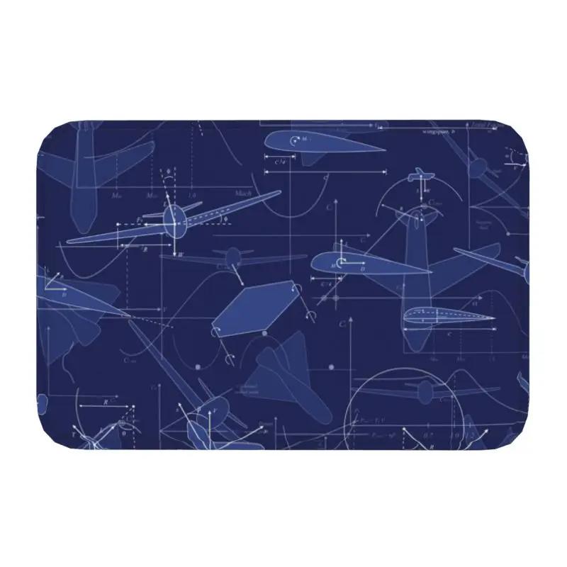 Paillasson De Pilote De Chasse Airbus Personnalisé, Antidérapant, Pour Avion D'aviation, Cuisine, Salle De Bains, Jardin, 40x60cm