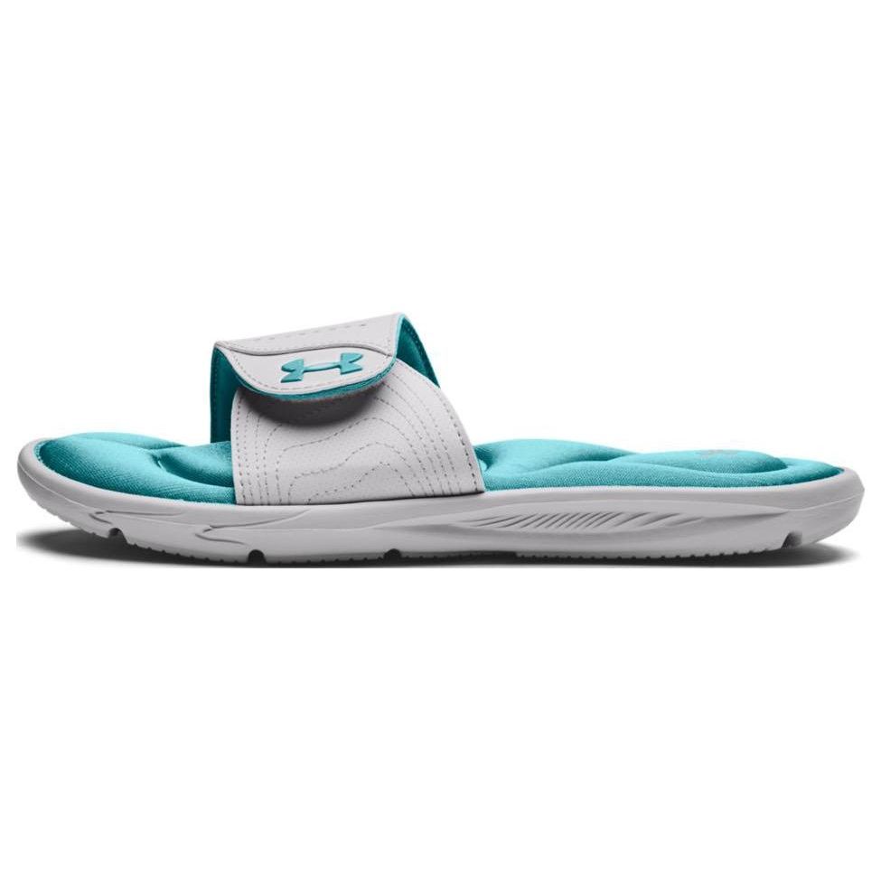 Under Armour Ignite IX Slide White Teal Women s 3022717105 36.5