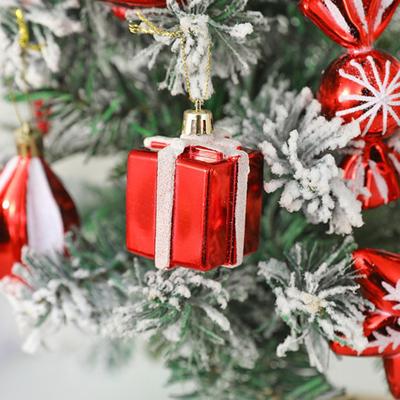 4/6/8/12 Pcs Weihnachten Ball Ornamente Stern Cane Lollipop Cupcake Hängende Dekoration für