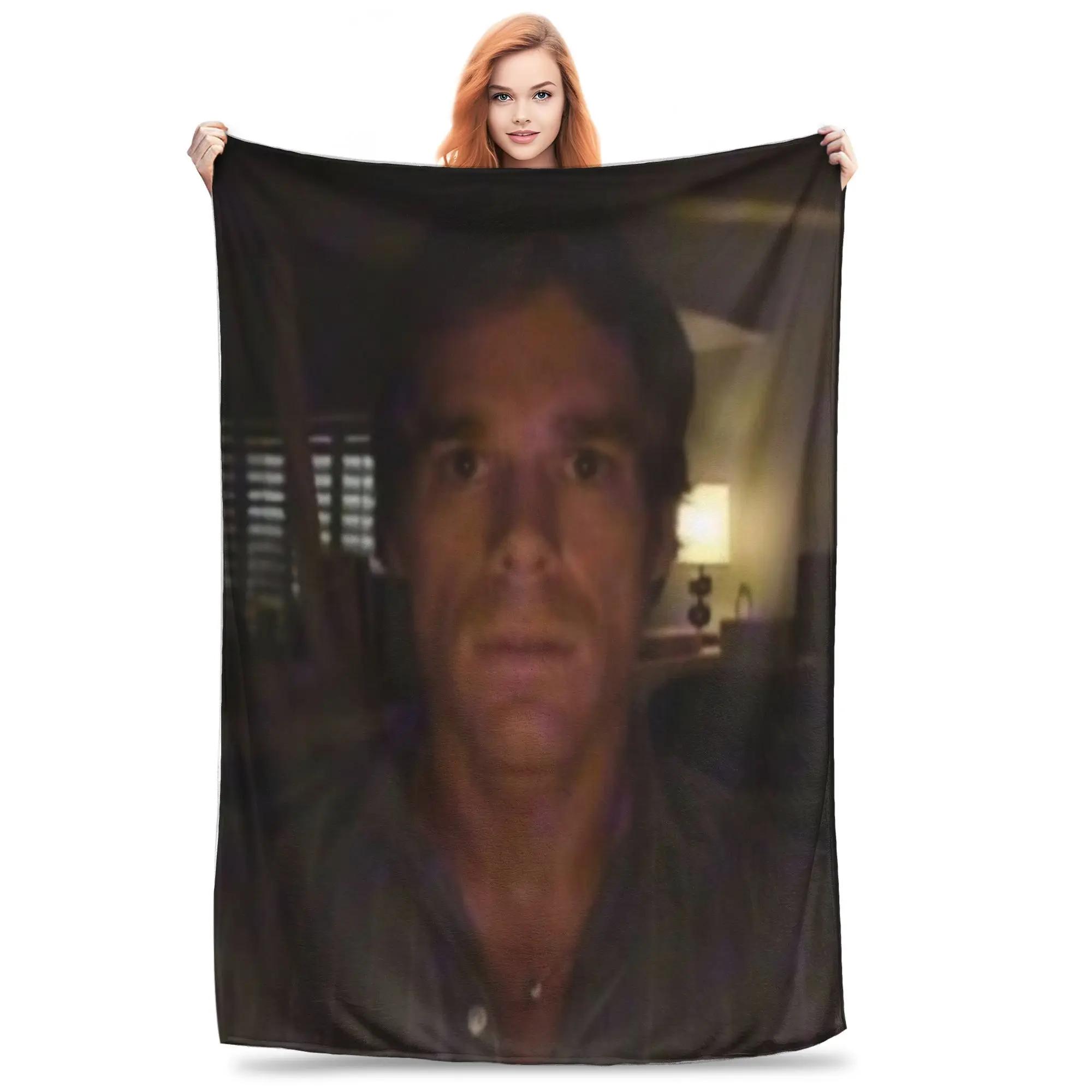 Dexter Morgan Stare Throw Blanket Soft Fuzzy Plush x Inch MultiSize AllSeason Couch and Bed Blanket 100x150cm