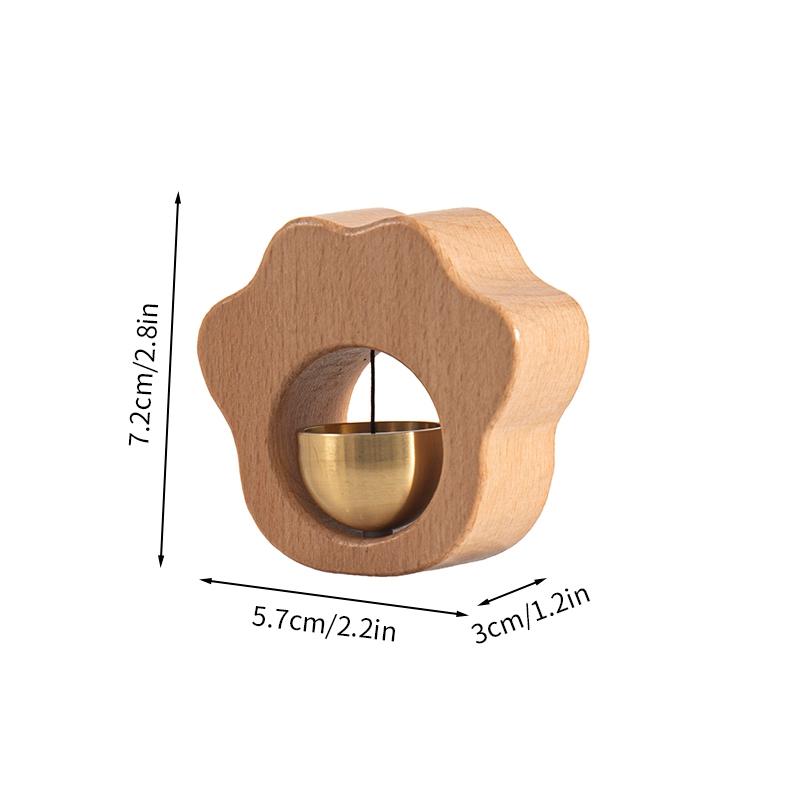 Messing Türklingel Holz Windspiel Japanische Windspiele Eingangstürklingel Dekoration Ladenbesitzer Erinnerungsklingel Heimdekoration