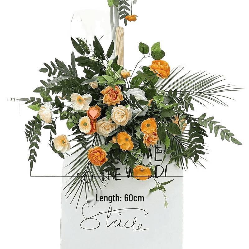 Silk Floral Arrangement for Wedding Aisle or Banquet Decoration