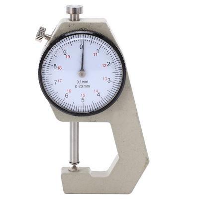 0-20mm Range Dial Thickness Gauge Clear Scale Thickness Tester Tool Pointed Head Gauge  For Fabrics