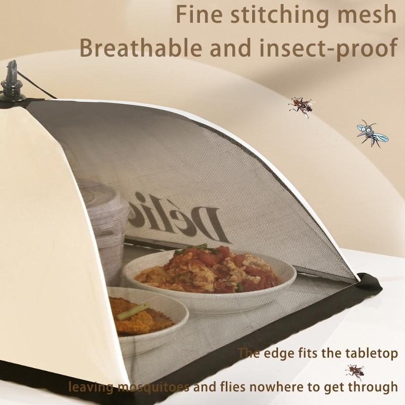 Dining Table Food Cover, Folding Dust-Proof Food Cover, Household Dust Shield For Leftovers And Fly Prevention