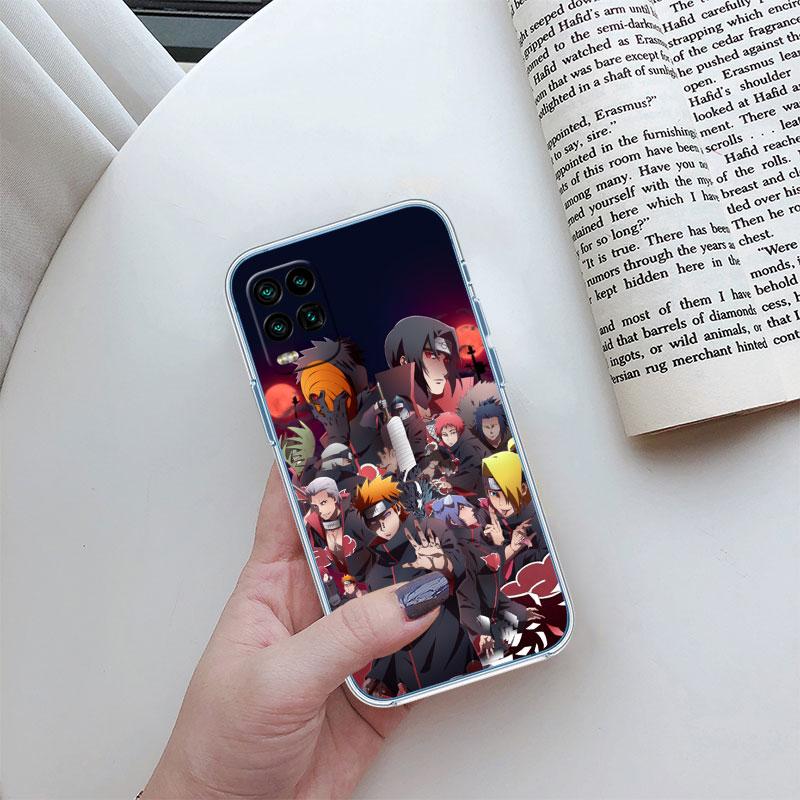 Anime Akatsuki Naruto Transparent Phone Case for Motorola Moto E22I E22S E22 E32 E40 E7 E7I G Plus Power Play Stylus G22 G14