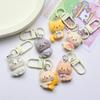 Cartoon Plush Kitten Keychain Pendant for Backpacks or Bags - Perfect Gift for Friends