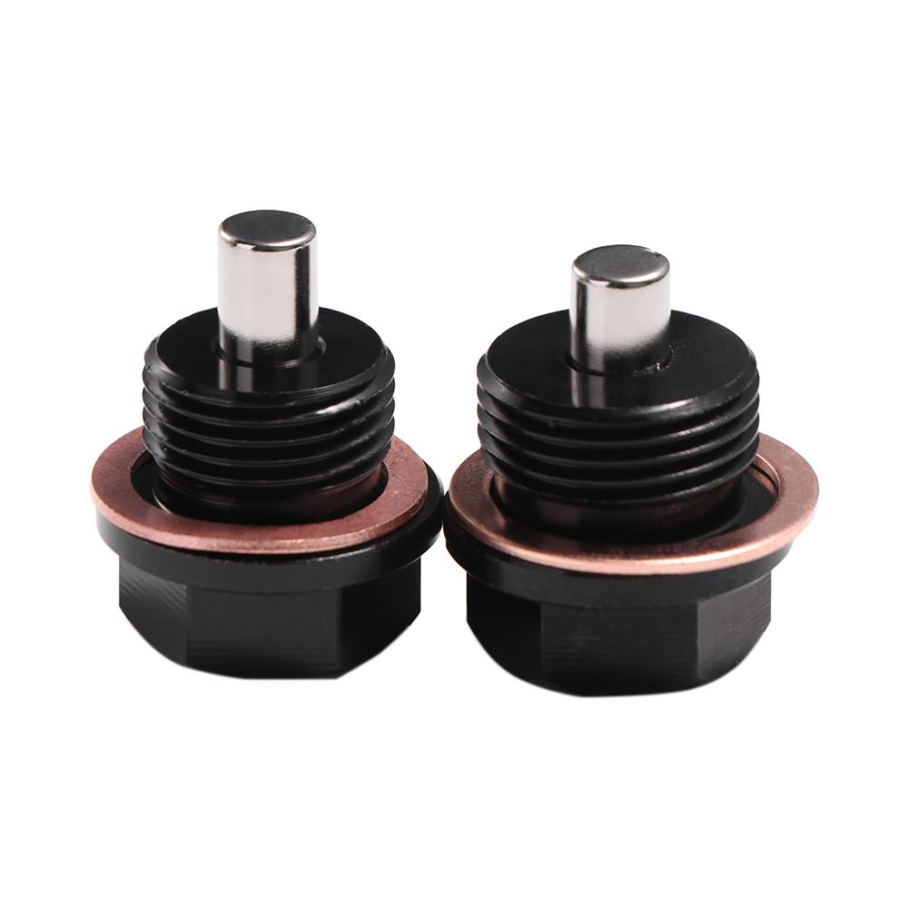 Aluminum Magnetic Oil Drain Plugs Magnetic Sump Nut Screw Engine Drain Nut Bolt  Universal Car