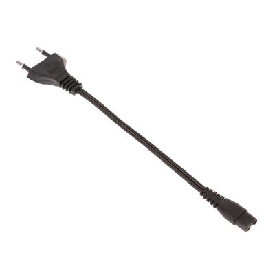 Cavo di ricarica universale a doppio foro 220 V AC nero Eu per torcia elettrica ricaricabile a luce forte 1101 1106 1108