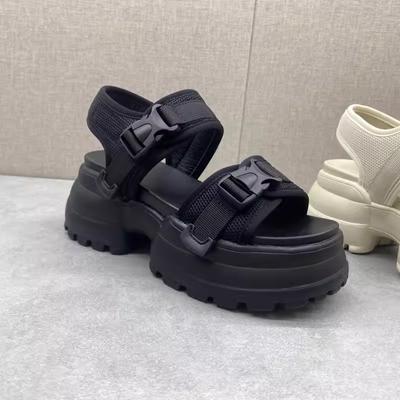 Fashion 2025 Summer New Women's Sandals Outer Wear Fashion Casual Slip-toe Thick-soled Roman Slippers Platform Sandals Woman Shoes