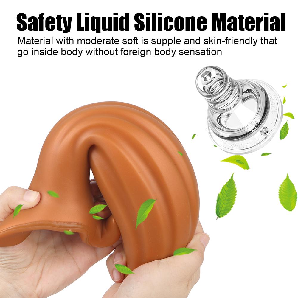 Plug anal mare Jocuri pentru adulți Dildo uriaș Jucării SM Masaj de prostată Expansor anus Plug din silicon moale Jucării sexuale pentru bărbați, femei