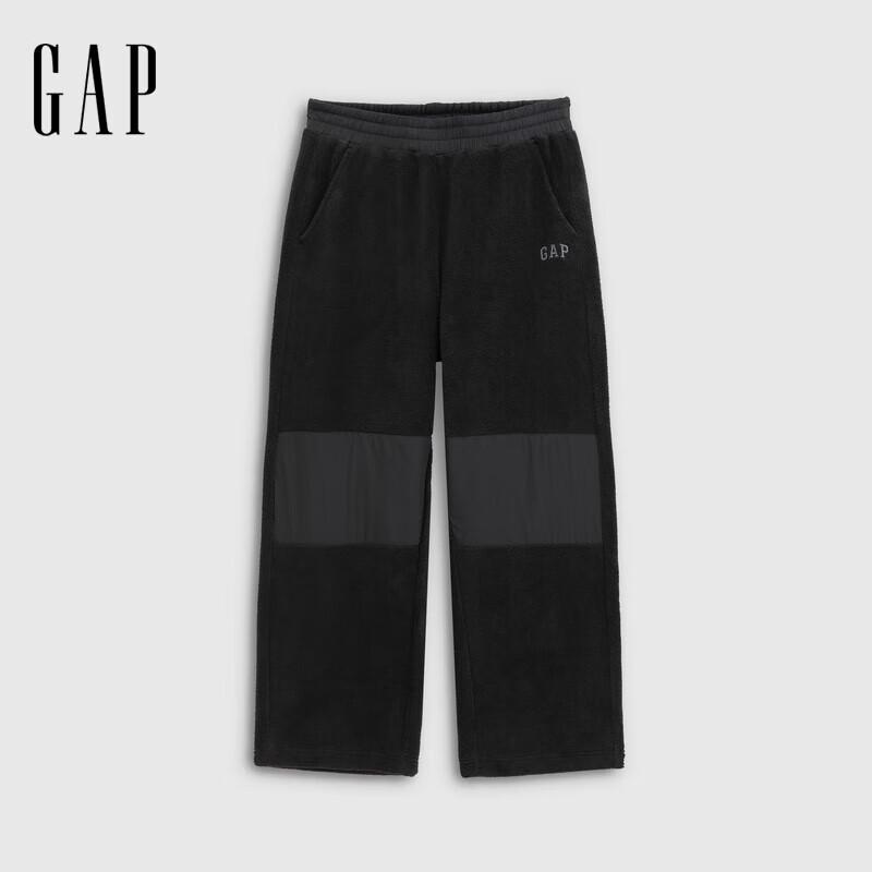 Gap Men's Logo Fleece Spliced Loose Knit Pants
