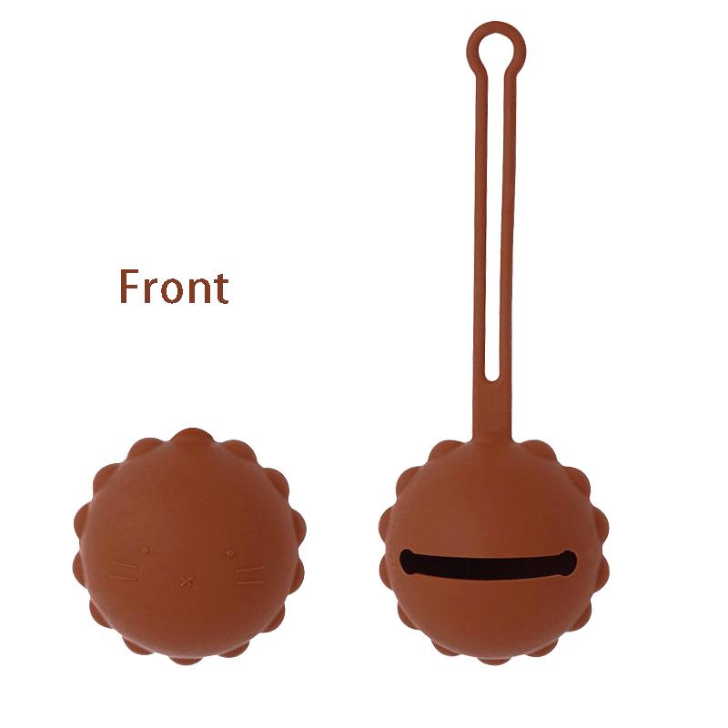 Silicone Nipple Storage Bag For Newborns Food Grade Personalized Kids Pacifier Holder Portable Bear Shape Nipple Case Attachment