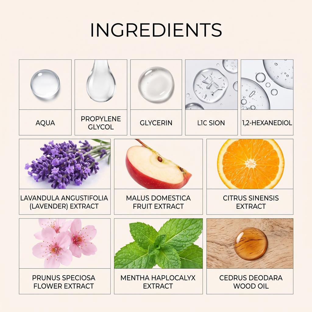 PREMIUMIZE Christmas Aromatherapy Essential Oil Gift Set, 6 X 10ml Bottles, Lavender, Sweet Orange, Cherry Blossom, Mint, Cedarwood
