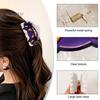 Scratch-resistant Hair Clip Back Head Claw, Reinforced Shark with Elastic Base, Halloween Skull Half-tied Pumpkin Bat Patterns for Bun Half-Tied Style