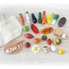 Daiwa Wooden Toy Mini Food Basket Food Includes Cutting Board Storage Velcro Satisfying Cutting Pretend Play Wooden Pretend Play Food Wooden Pretend