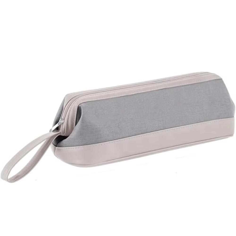 

Waterproof Hair Dryer Storage Bag Durable Dustproof Travel Hair Styling Case With Handle Lightweight Portable Storage Bag світло-сірого кольору