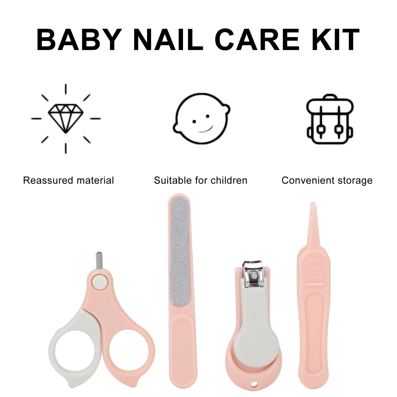 

Baby Nail Kit Cute Safe Practical Manicure Set Cutting Out Burr Nails for Home Kids Toddlers