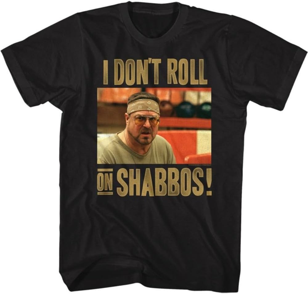 I Don t Roll On Shabbos Comedy Film Graphic T-Shirt, Black Short Sleeve Cotton Unisex Tee S разноцветный