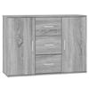 VidaXL Buffet Sonoma Grey 91x29.5x65 Cm Engineered Wood 823348
