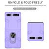 Anti-Drop Finger Ring Folding Coque Case for Samsung Galaxy Z Flip 3 5 2 Flip5 Flip2 Flip4 Flip 4 Flip3 5G Hard Cover Fundas