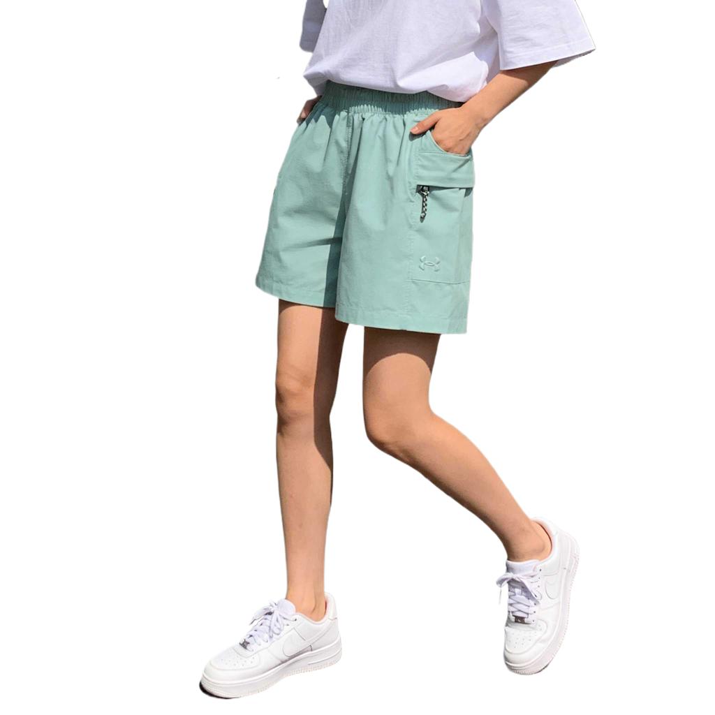 Under Armour Explor Hike Tech Elastic Waist Solid Color Sports Shorts Women Shorts 6009565-477