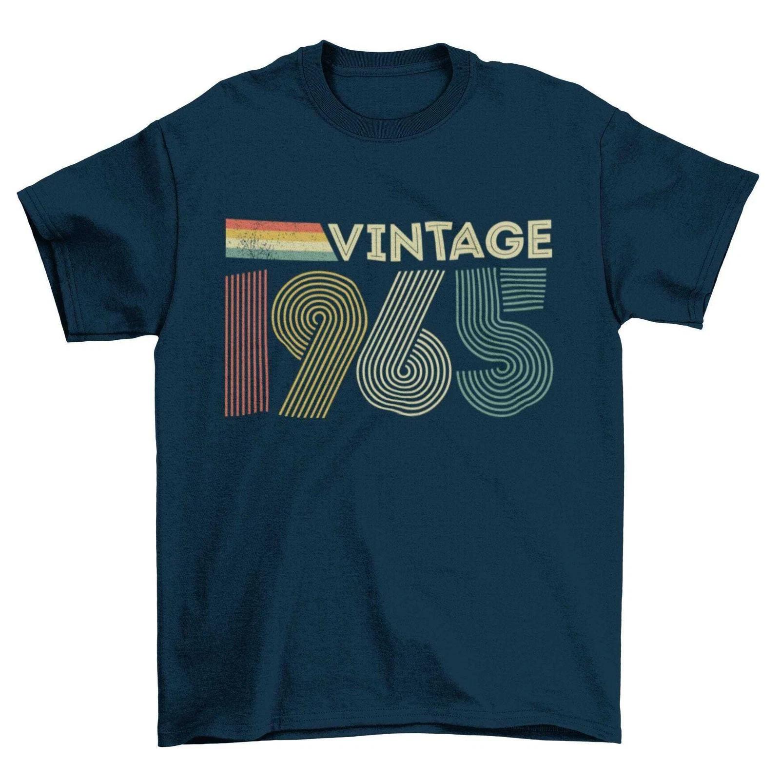 Vintage 1965 T-Shirt 60th Birthday Gift for 2025 Those Born in 1965 Retro Font 4XL