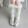 Breathable Cotton Lace Socks for Kids Age 3-13 Years Soft & Comfortable Elastic Leg Warmer with Dot Tulle