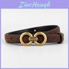 Classic Leather Waist Belt For Women With Alloy Buckle For Casual And Office Use
