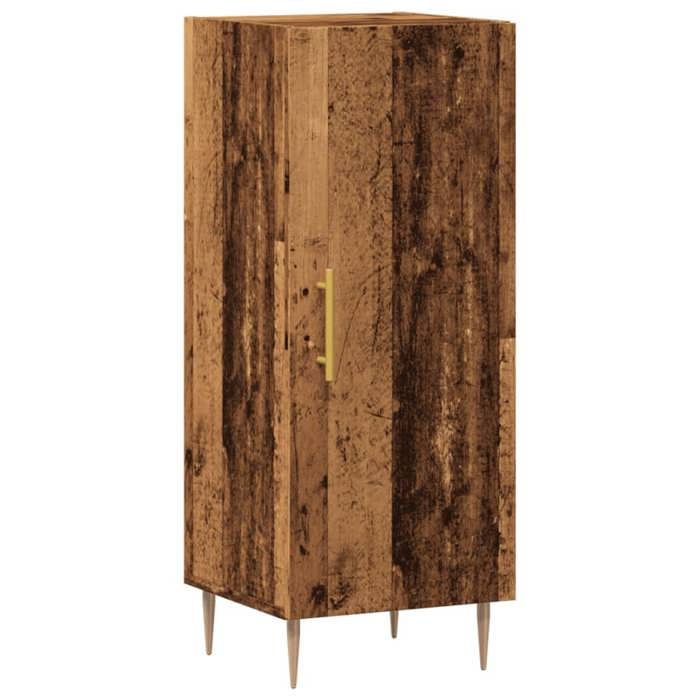VidaXL Buffet vieux bois 34,5x34x90 cm bois d'ingénierie, armoire de rangement, armoire latérale, buffet de salle à manger, 857183