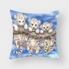 Lovely Cartoon Animal Cushion Decorative Pillowcase Printing Pillow Cover Sofa Home Living Room 45X45Cm